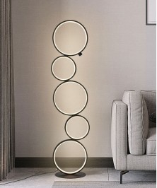 110 x 30 Cm Modern LED Floor Lamp Stylish and Functional Balck